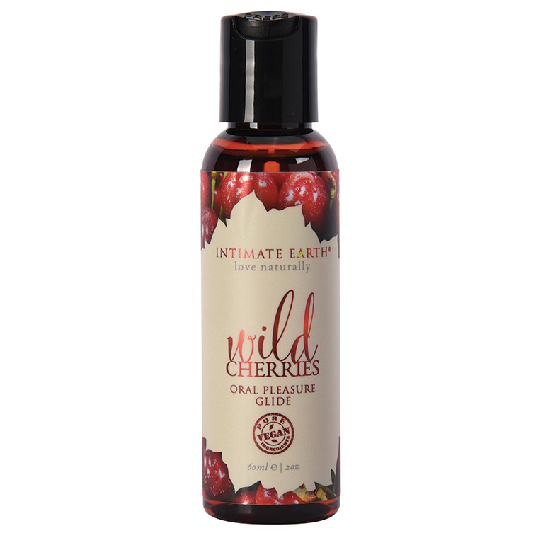 Intimate Earth Oral Pleasure Glide Lube-Wild Cherries 2oz