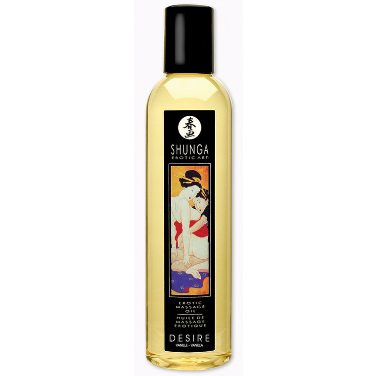 Shunga Erotic Massage Oil Desire-Vanilla 8.5oz