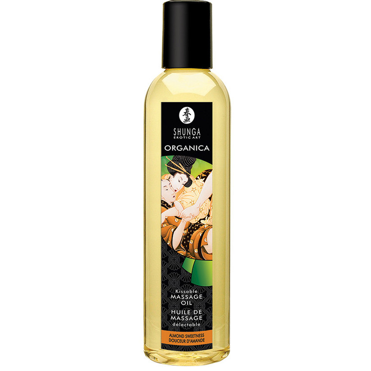 Shunga Organica Kissable Massage Oil-Almond Sweetness 8oz