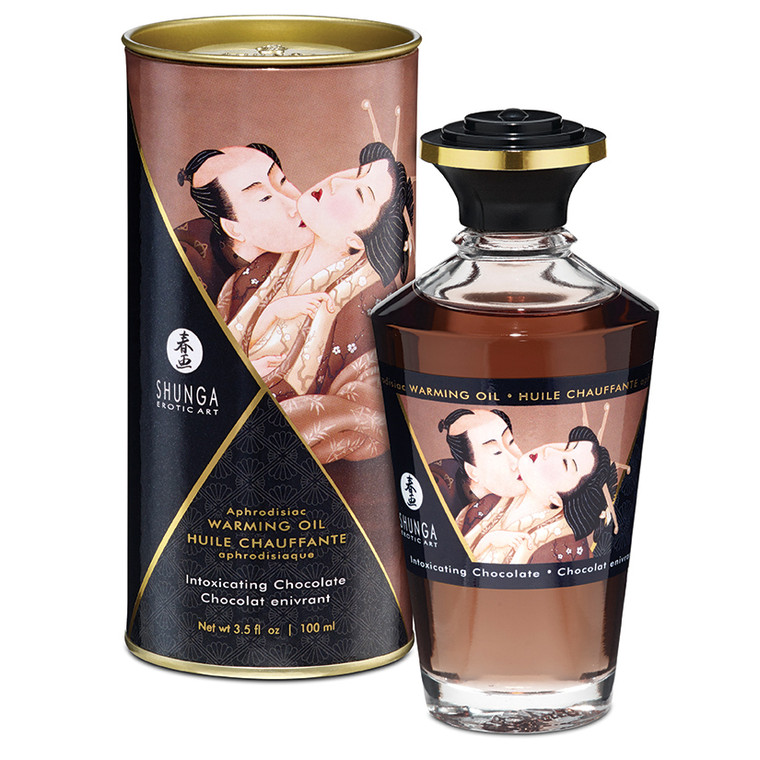 Shunga Aphrodisiac Warming Oil-Intoxicating Chocolate 3.5oz