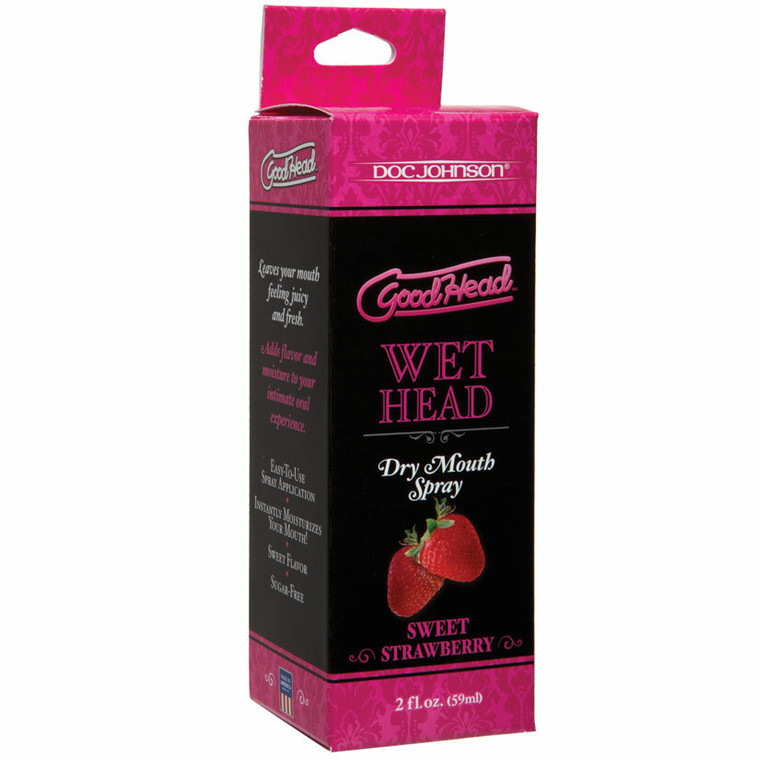 GoodHead Wet Head Dry Mouth Spray-Strawberry 0.33oz