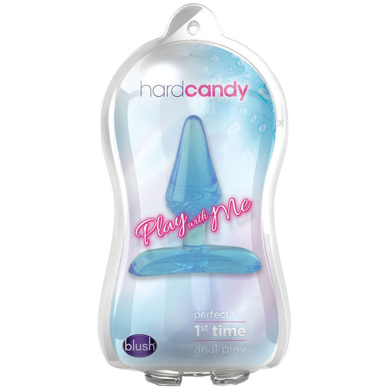 Play With Me Hard Candy Anal Plug  -  Blue