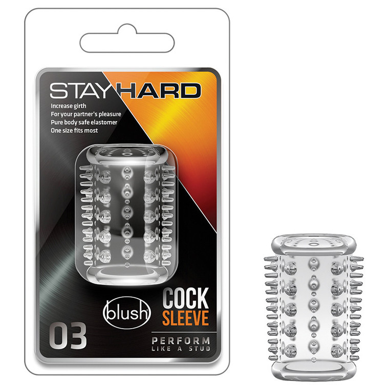 Stay Hard Cock Sleeve 03  -  Clear