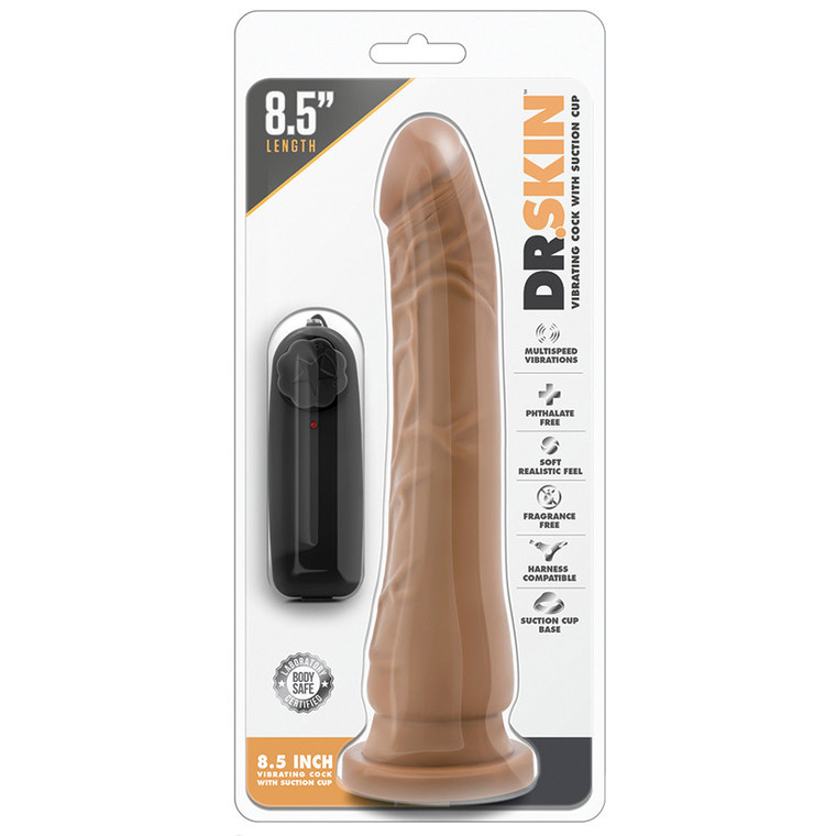 Dr. Skin vibrating realistic 8.5" dildo cock