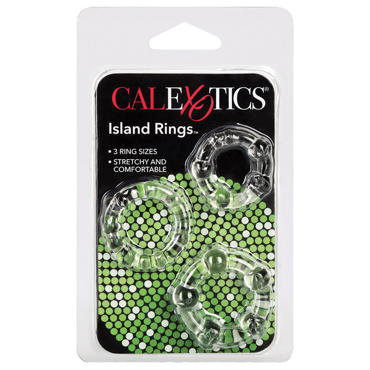 Island Rings-Clear 3Pk