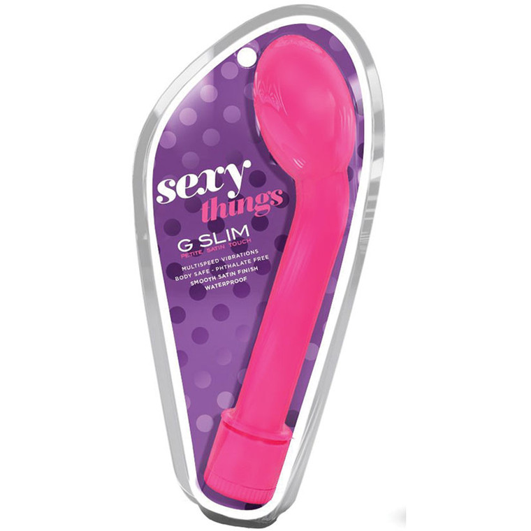 Sexy Things G Slim Petite Satin Touch-Pink 6.5"