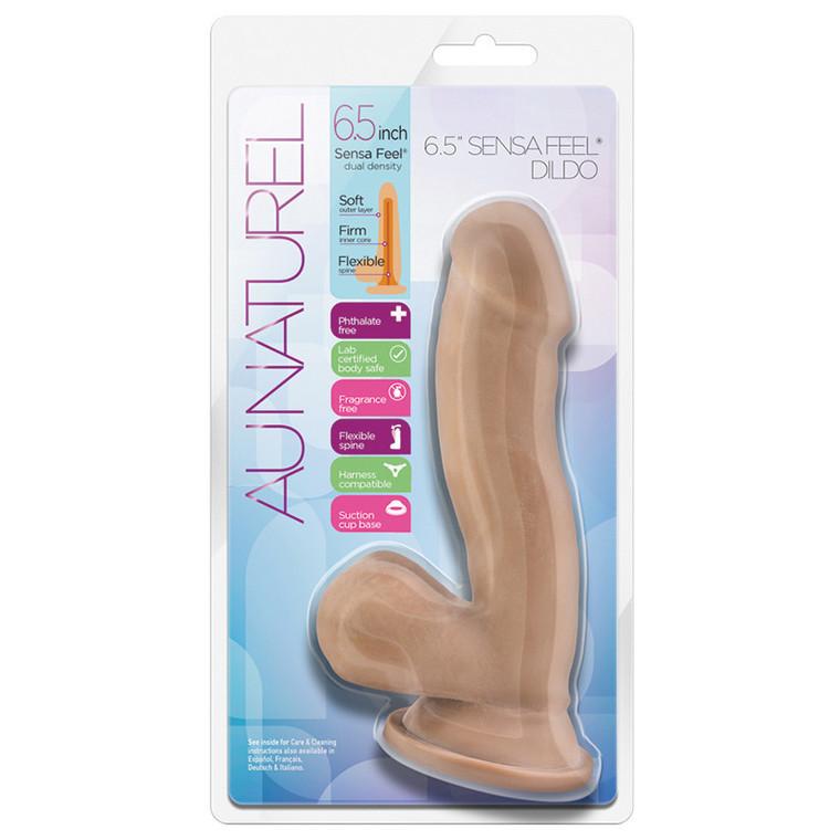 Au Naturel Sensa Feel Dildo-Latin 6.5 "