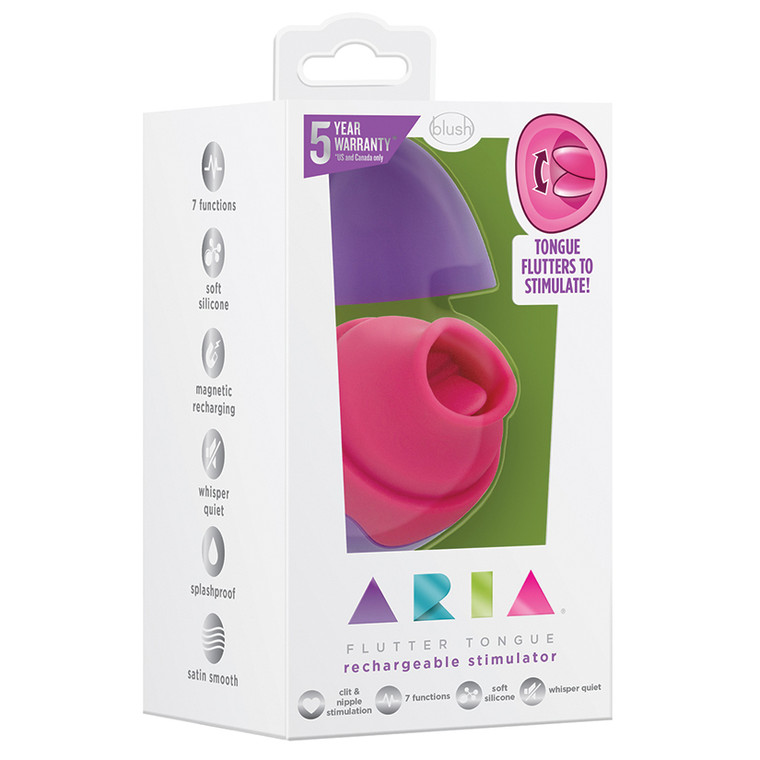 Aria Flutter Tongue - Purple 4.25"