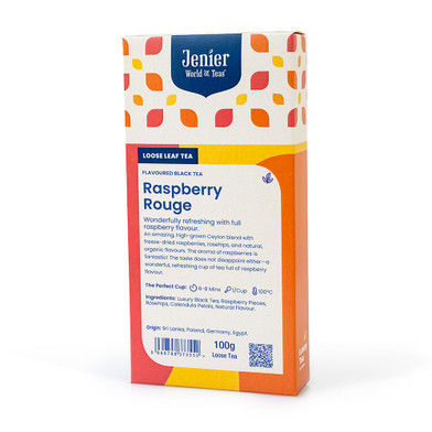Raspberry Rouge Flavoured Black Tea - 100g