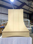 Curved Wood Range Hood with Arched Apron