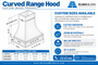 Curved Hood with Brass Apron