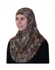 Practical Scarf & Bonnet Leopard Beige/Brown