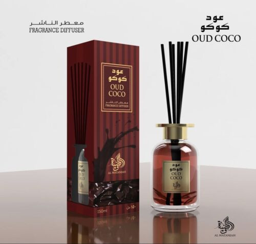 Oud Coco Fragrance Diffuser By Al Wataniah 150 ML Oud Coco Fragrance Diffuser By Al Wataniah 150 ML