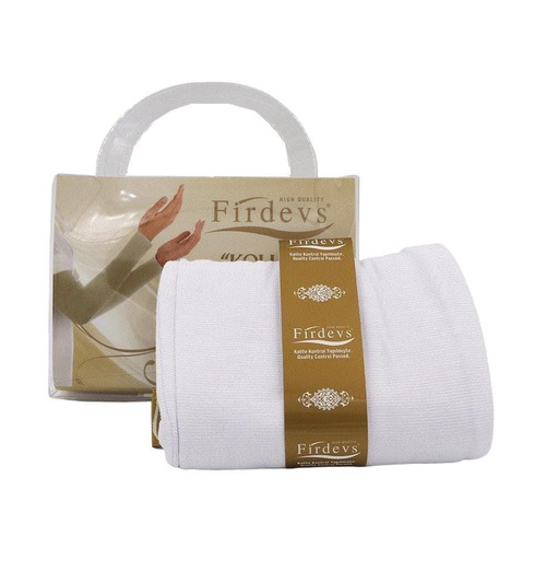 Firdevs Long Jersey Arm Sleeves White
