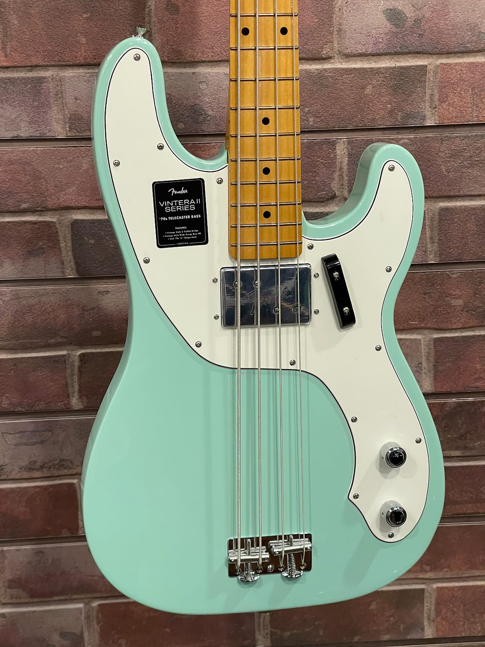 Fender Vintera Telecaster Bass Guitar Surf Green Edmond Music
