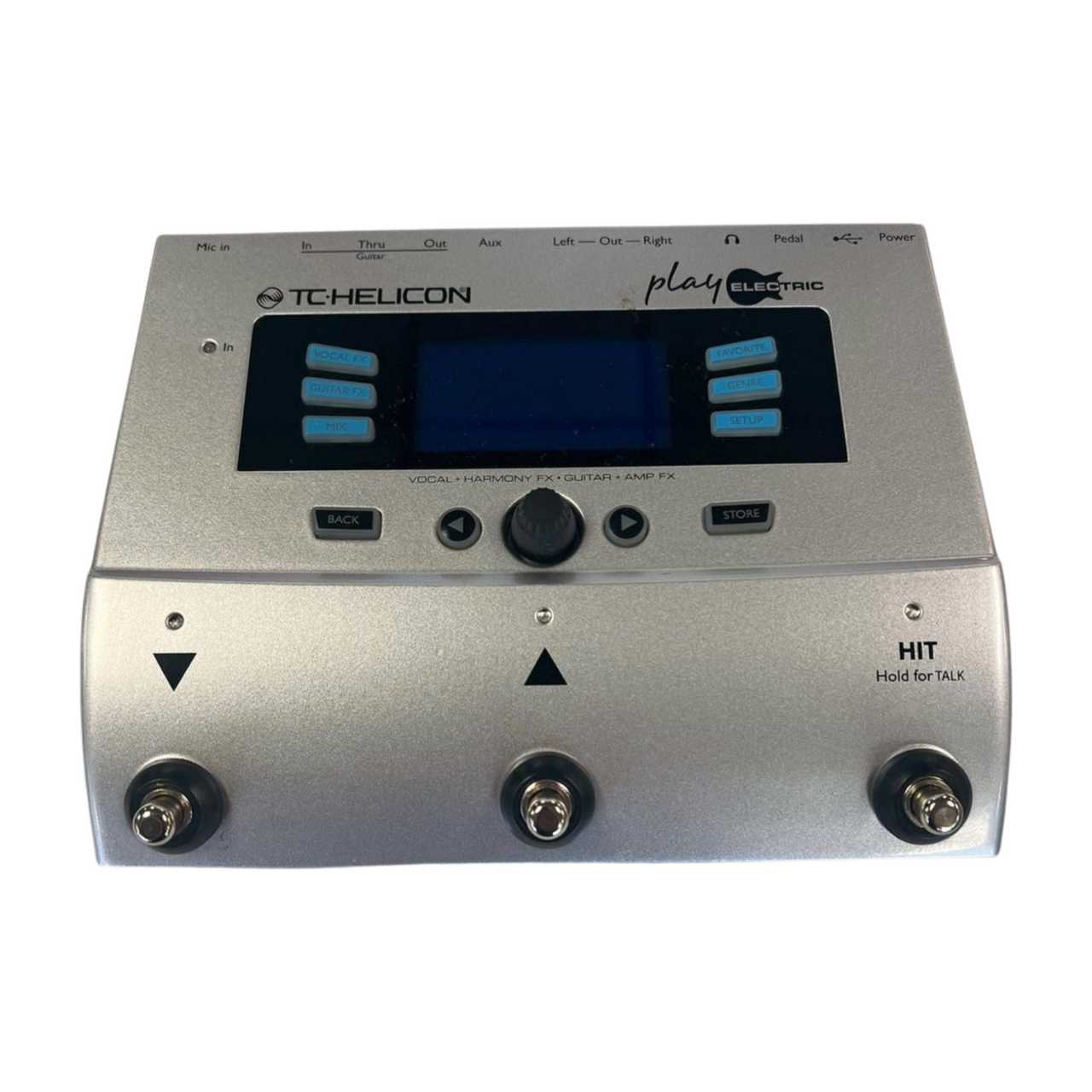 TC Helicon Play Electric Vocal Guitar Effects Pedal Silver