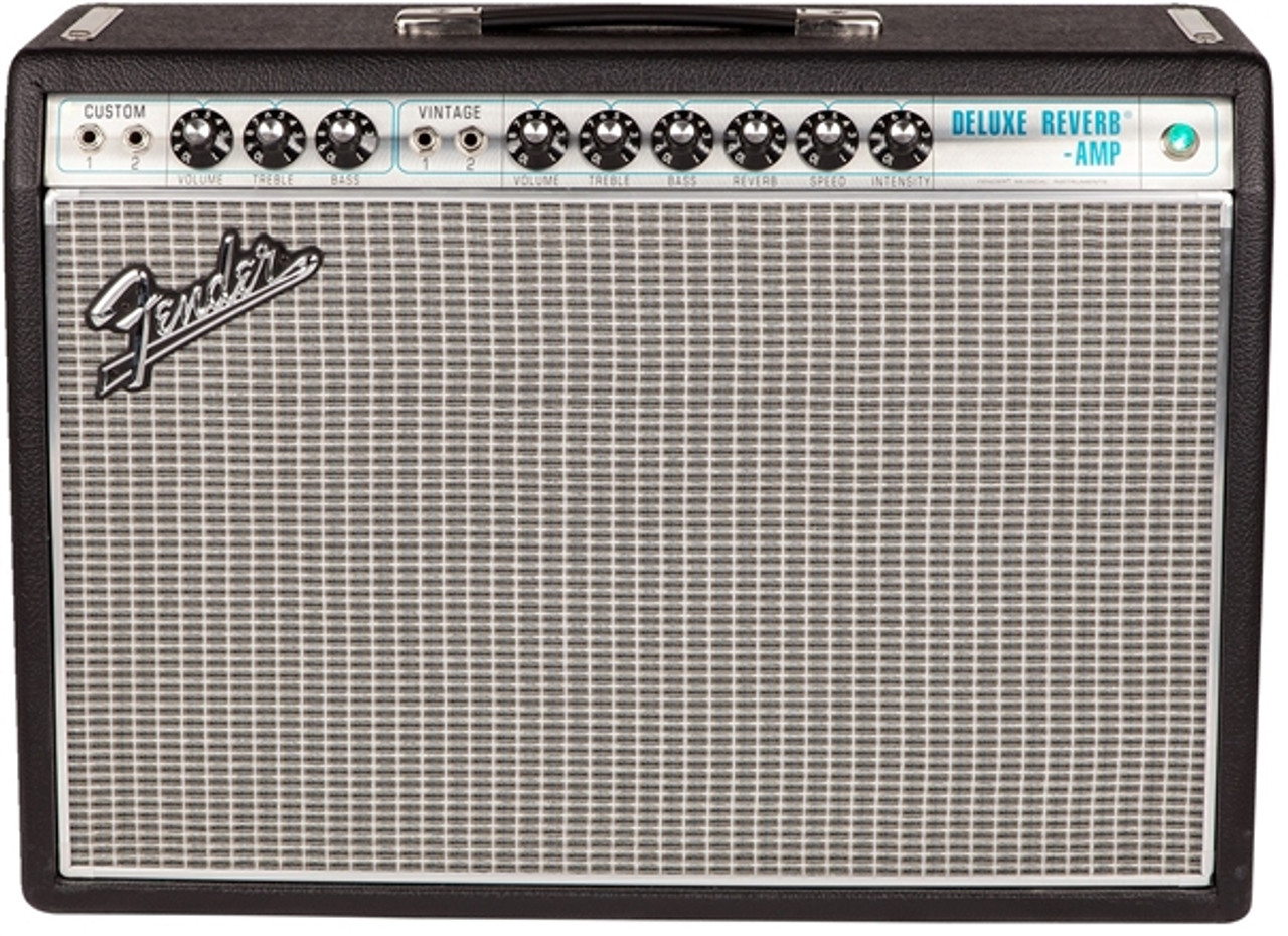 Fender ’68 Custom Deluxe Reverb Silver and Blue 22 watts