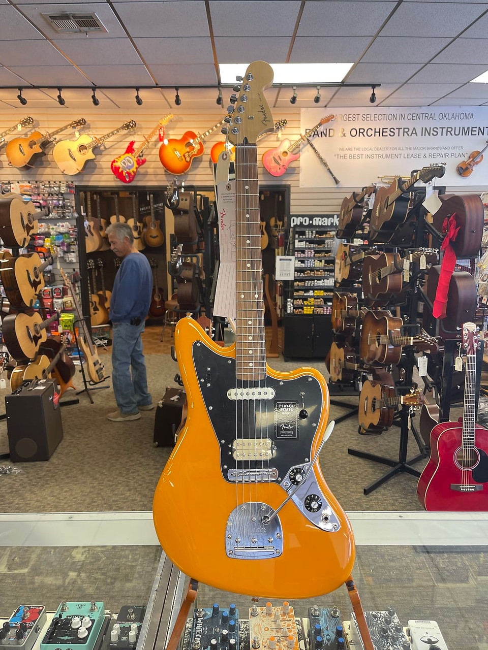 Fender Player Jaguar Electric Guitar Capri Orange - Edmond Music