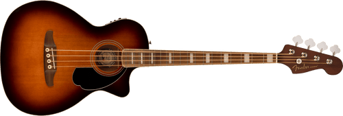 Fender Kingman Bass, Walnut Fingerboard, Black Pickguard, Shaded Edge Burst