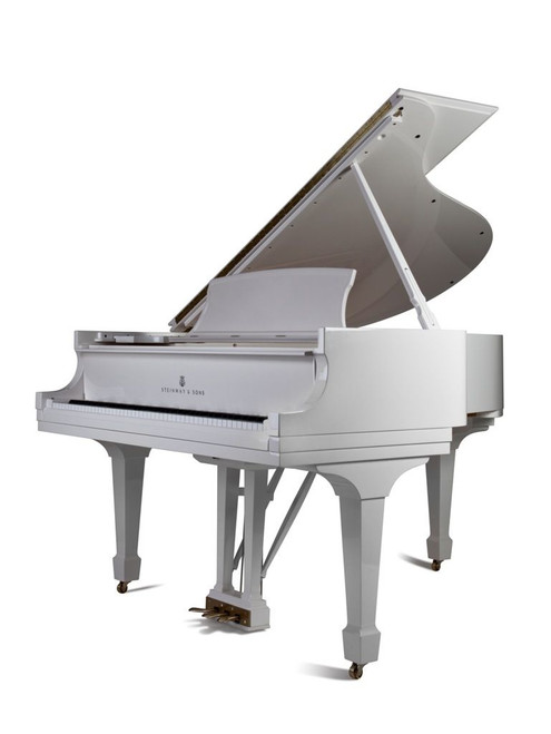 Steinway 5'7" Grand Piano Spirio Record White Polish Edmond Music OKC