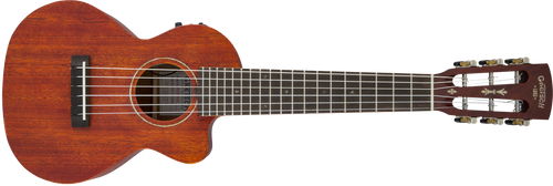 G9126 A.C.E. Guitar-Ukulele, Acoustic-Cutaway-Electric with Gig Bag, Ovangkol Fingerboard, Fishman Kula Pickup, Honey Mahogany Stain