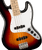 Affinity Series Jazz Bass, Maple Fingerboard, White Pickguard, 3-Color Sunburst
