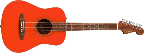 Fender California Standard Redondo Mini with Bag, Spruce Top, Fiesta Red