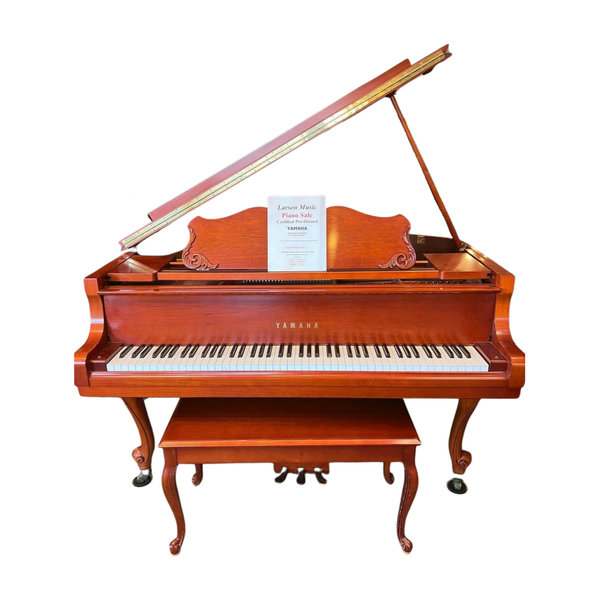 Yamaha GH1 French Provincial Cherry Satin Grand Piano Larsen Music OKC