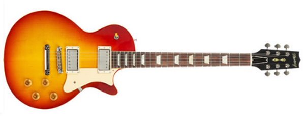 Heritage Custom Shop Core Collection H-150 Plain Top Electric Guitar with Case, Dark Cherry Sunburst