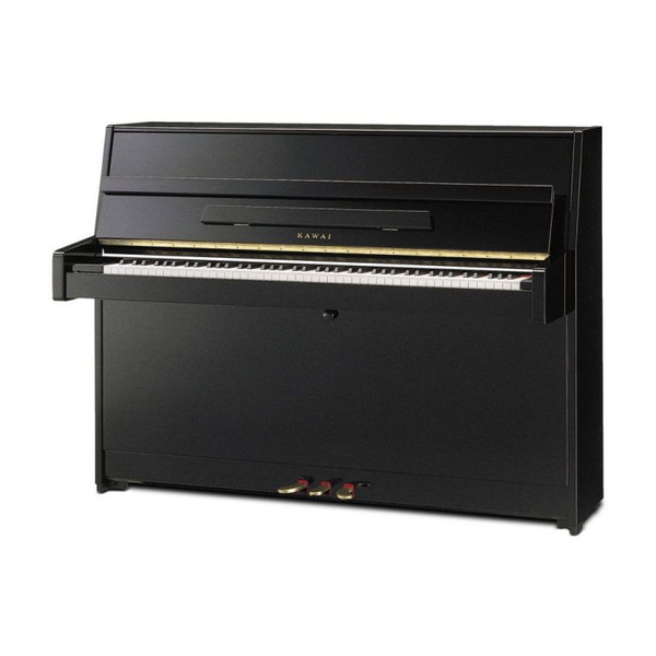 Kawai K-15 Continental Console Upright Piano Ebony Polish