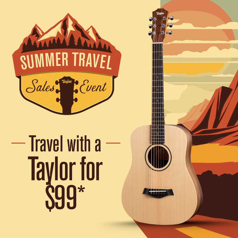 Get a Taylor Guitar for the road starting at just $99