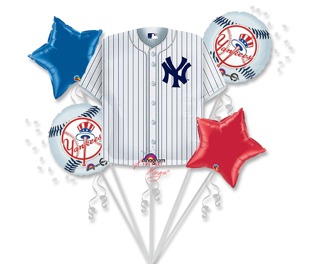 Anagram 44351 24 in. NY Yankees Jersey Foil Flat Balloon