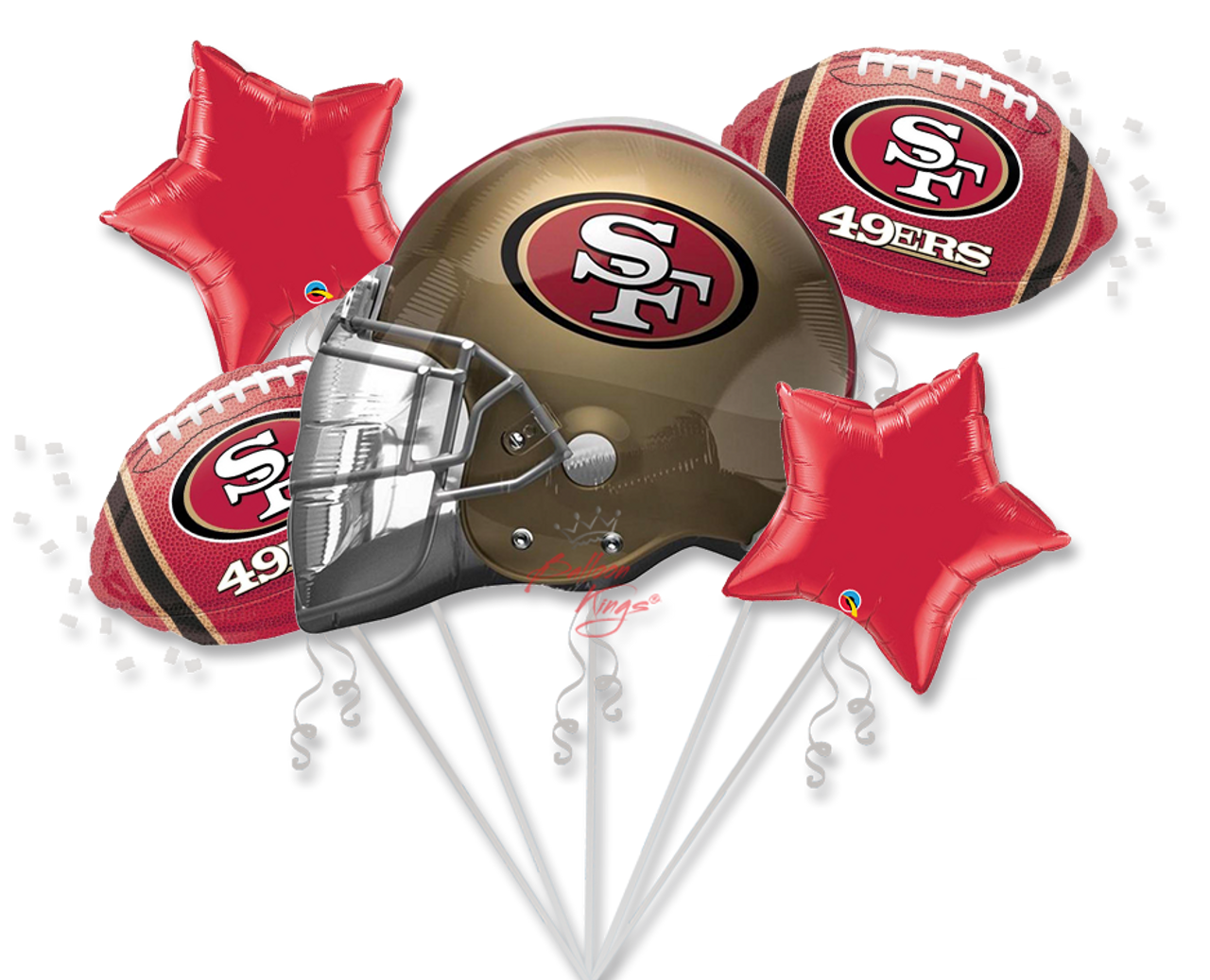 San Francisco 49ers Bouquet - Balloon Kings