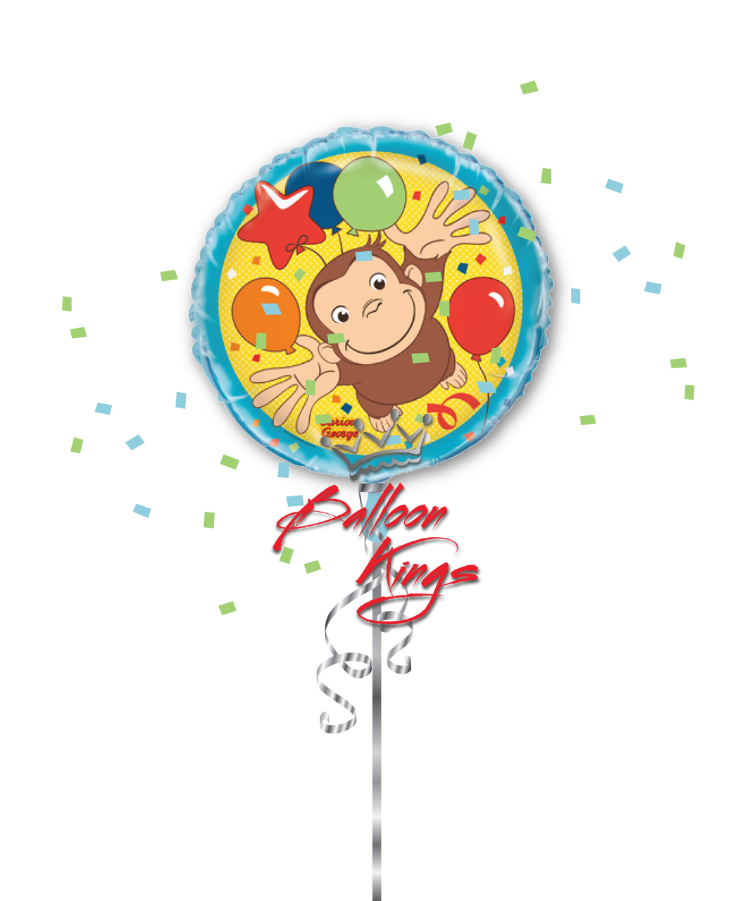 curious george pictures with balloons