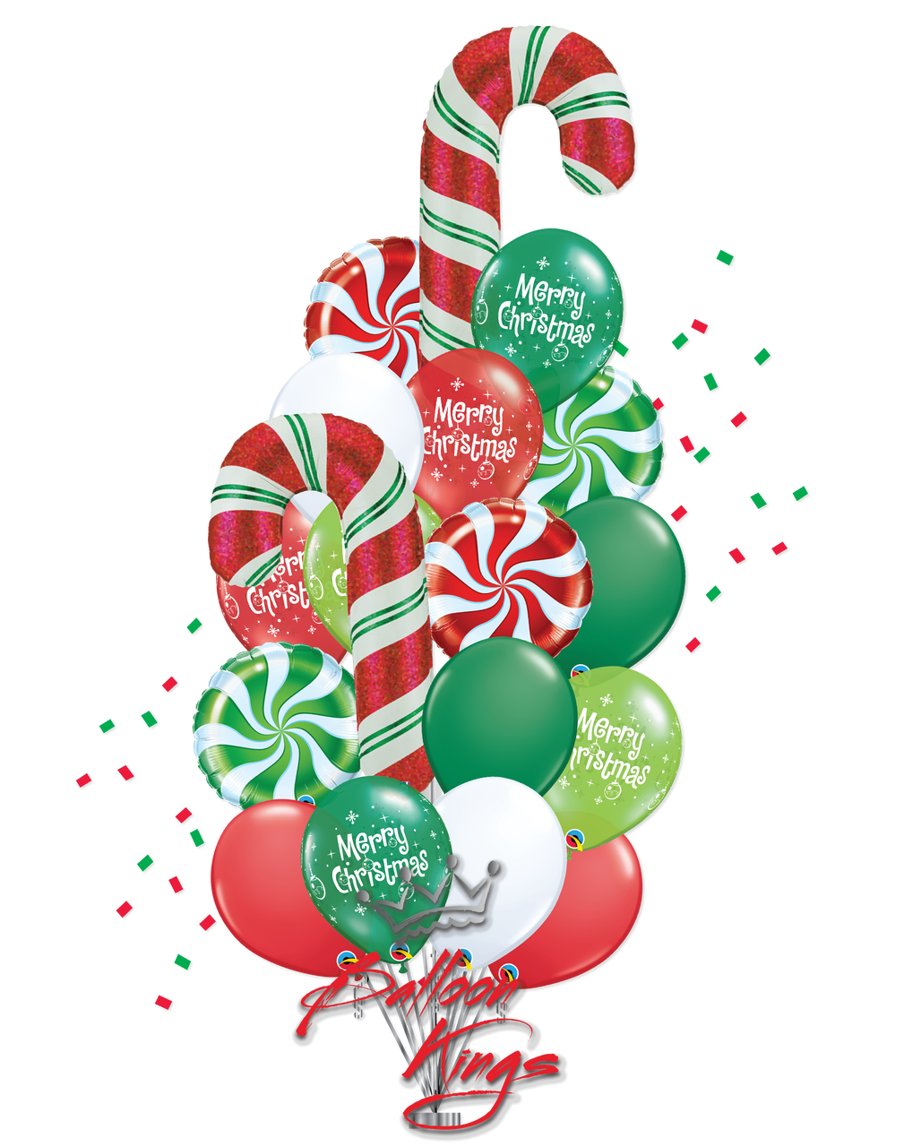 Pastel Candy Cane Foil Balloon 41 - Jumbo Christmas Party Balloon