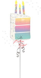 Anagram International Inc Pearlized Cake Slice 