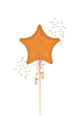 Anagram International Inc Vibrant Orange Star - HOU 