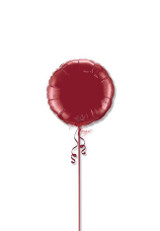 Anagram International Inc Burgundy Round - HOU 