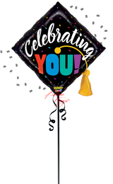 celebrating you graduation cap balloon north nj colorful balloon delivery