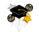 congrats grad black cap balloon bouquet nyc graduation balloon delivery