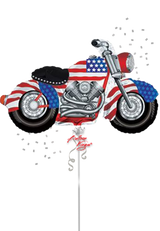 patriotic motorcycle balloon american flag biker nyc delivery