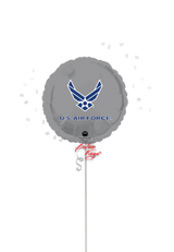 u.s. air force balloon nyc military balloon delivery silver blue patriotic foil balloon