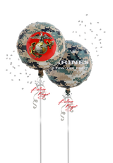u.s. marines camo double sided balloon nyc military camouflage foil balloon delivery