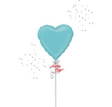 Anagram International Inc Robins Egg Blue Heart -NJ 