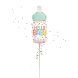 Colorful baby bottle helium balloon