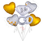 Anagram International Inc I Do Rings Wedding Bouquet