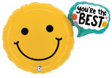 You’re the Best Smiley appreciation helium balloon