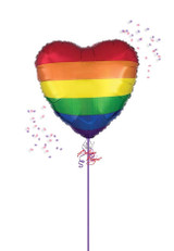 Anagram International Inc Rainbow Fun Heart - HOU 