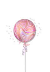 Anagram International Inc Pink Marblez 