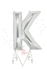 Betallic LLC Silver Letter K 